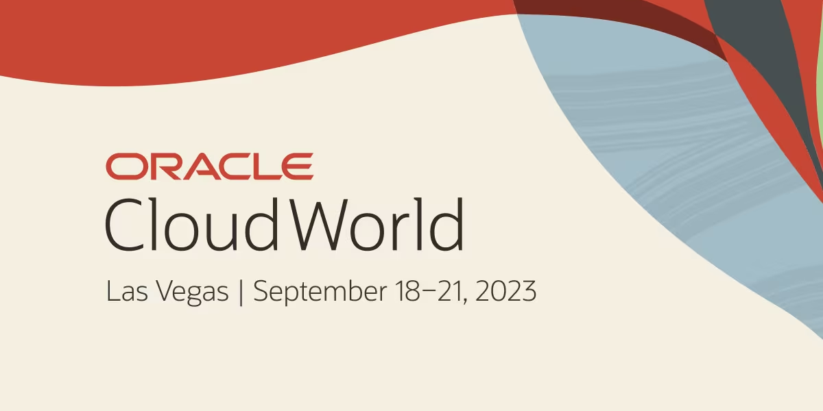 We are attending Oracle Cloud World 2023