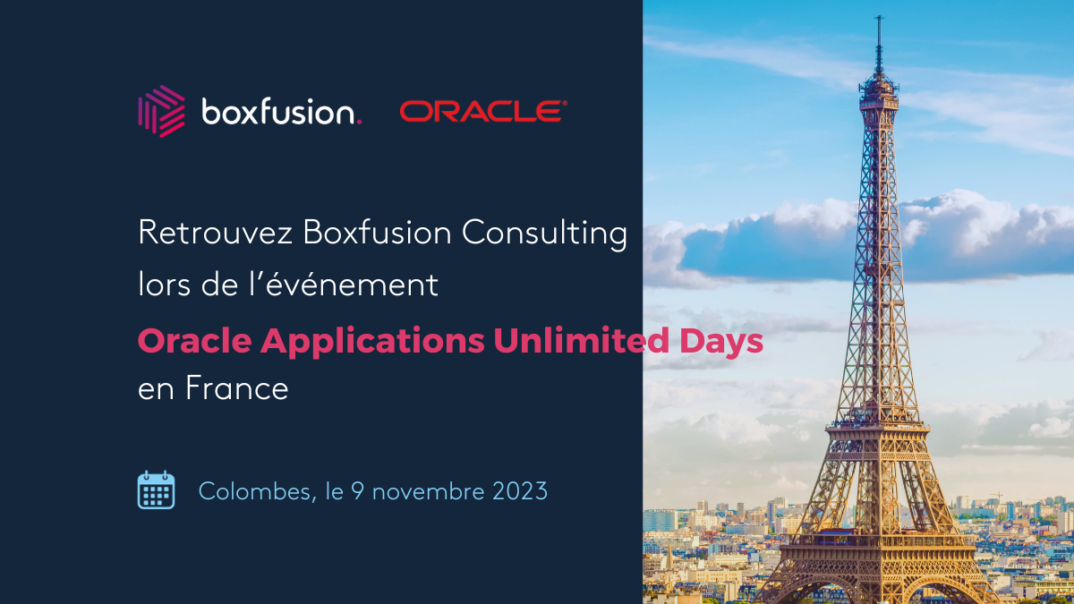 Join Boxfusion At Oracle Application Days In France