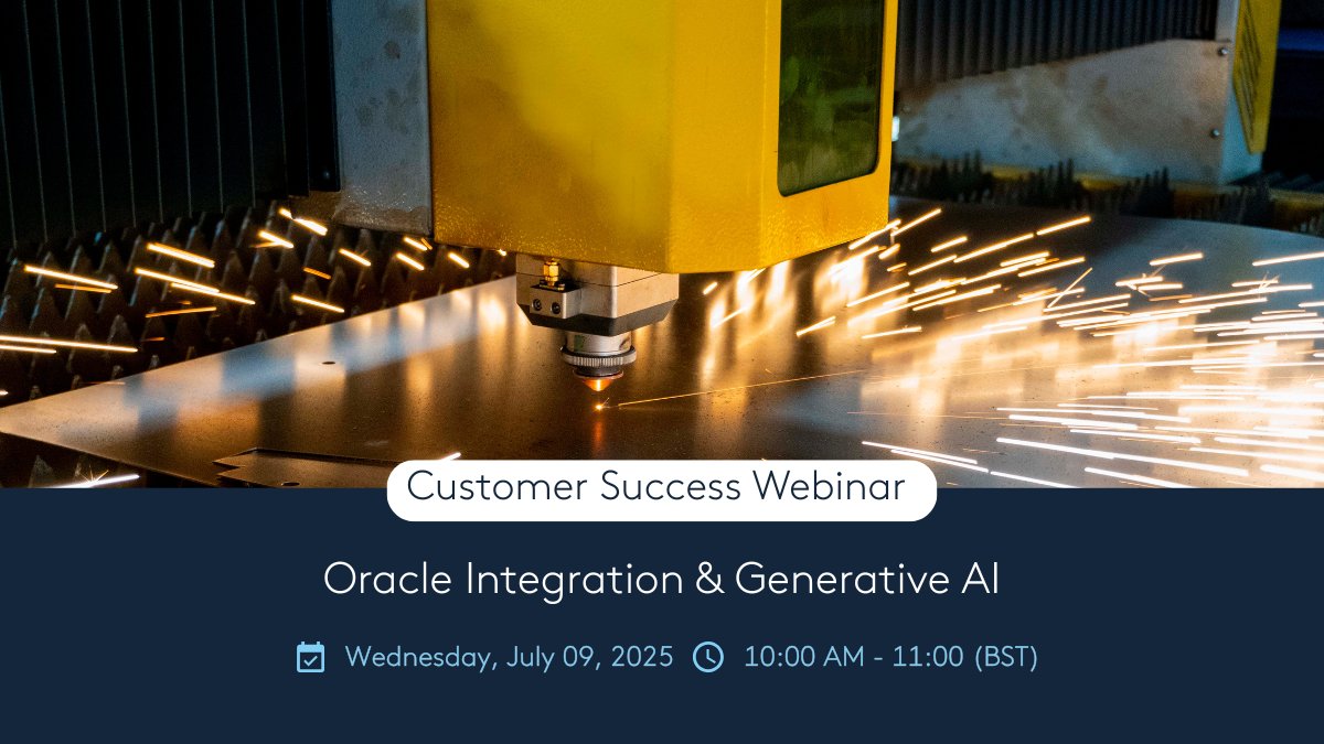 Oracle Integration Generative Ai High Tech Manufacturing Customer Success Webinar