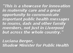 Luciana Berger talking about Maternity Assist