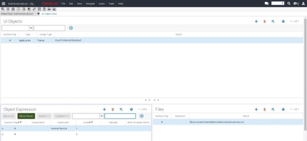 Siebel IP2014 Manifest Definition View