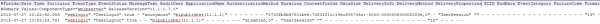 Fig 6 - Log entries in audit.log showing the Weblogic user logging in and out