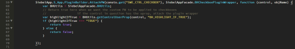 Siebel Open UI - Attach Checkbox Plug-in Wrapper