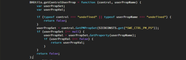 Siebel Open UI - Get Control User Properties Function