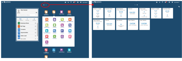 Figure 10 - Accessing the Sales Infolets page