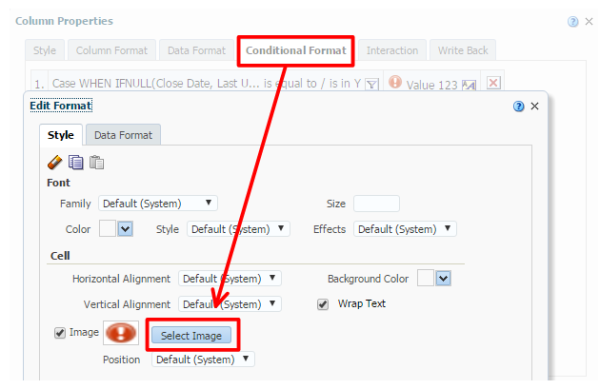 Figure 7 - Conditionally formatting the Overdue column 