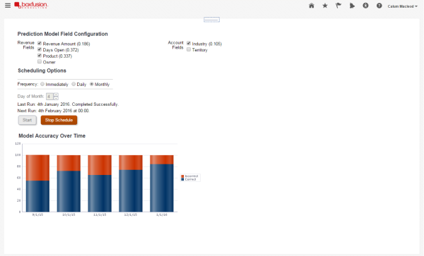 Prediction Model Interface