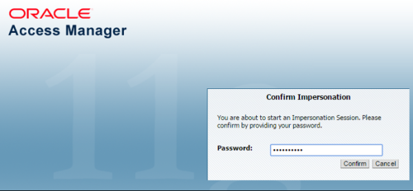 he Application Administrator is prompted for their password